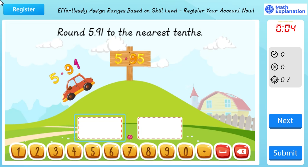 Math Explanation | Rounding decimals to the nearest whole number ...