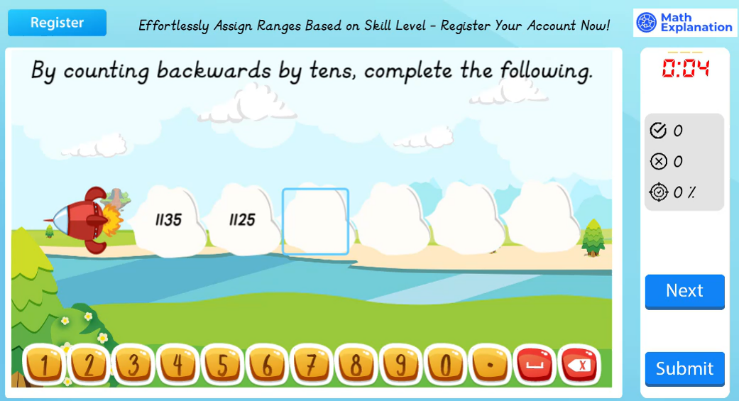 Math Explanation | Counting backwards by 10s - Engaging Primary Maths ...