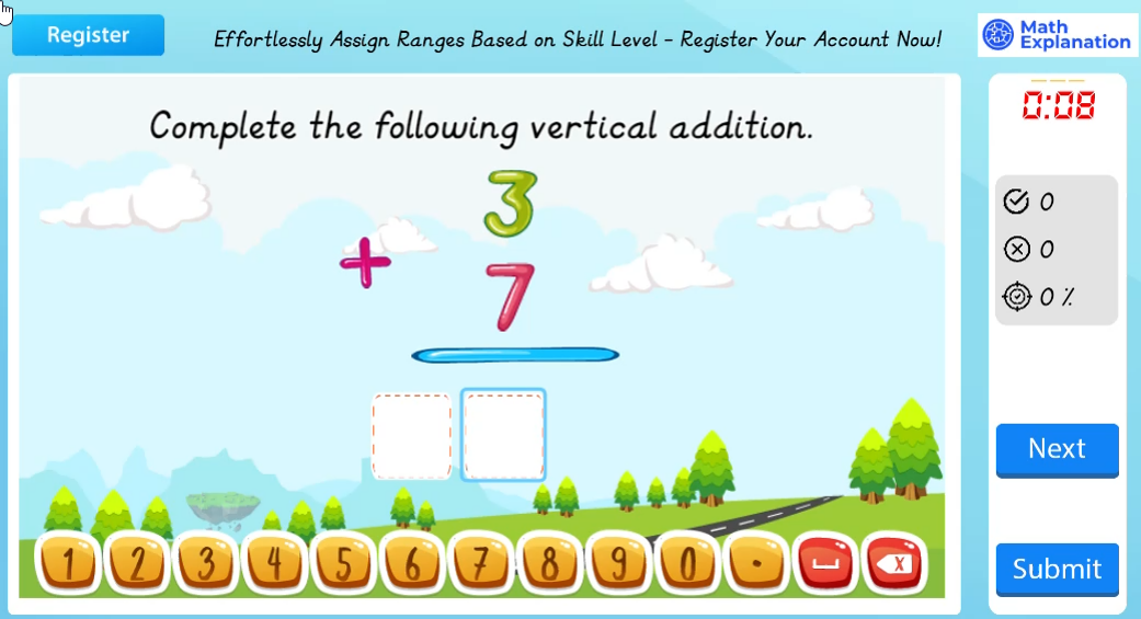 Math Explanation | Solving Vertical addition with carrying - Engaging ...