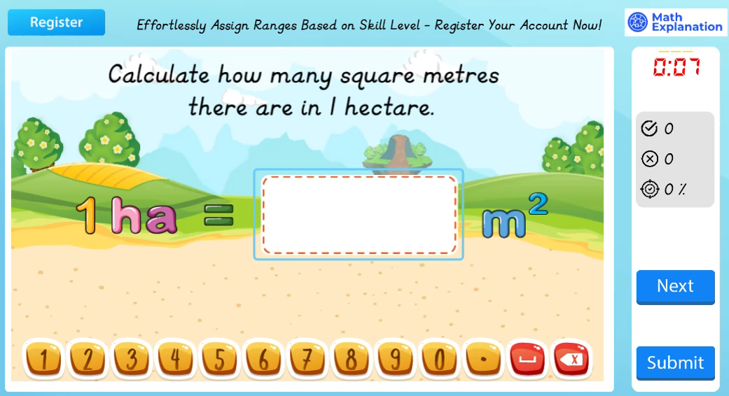 math-explanation-conversion-of-metrics-hectare-to-square-metre