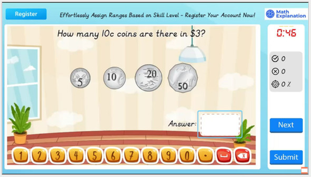 Math Explanation | Comparing coins - Engaging Primary Maths Software