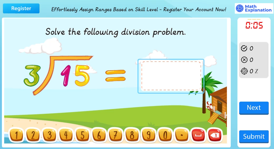 Math Explanation | Division by 3 - Engaging Primary Maths Software