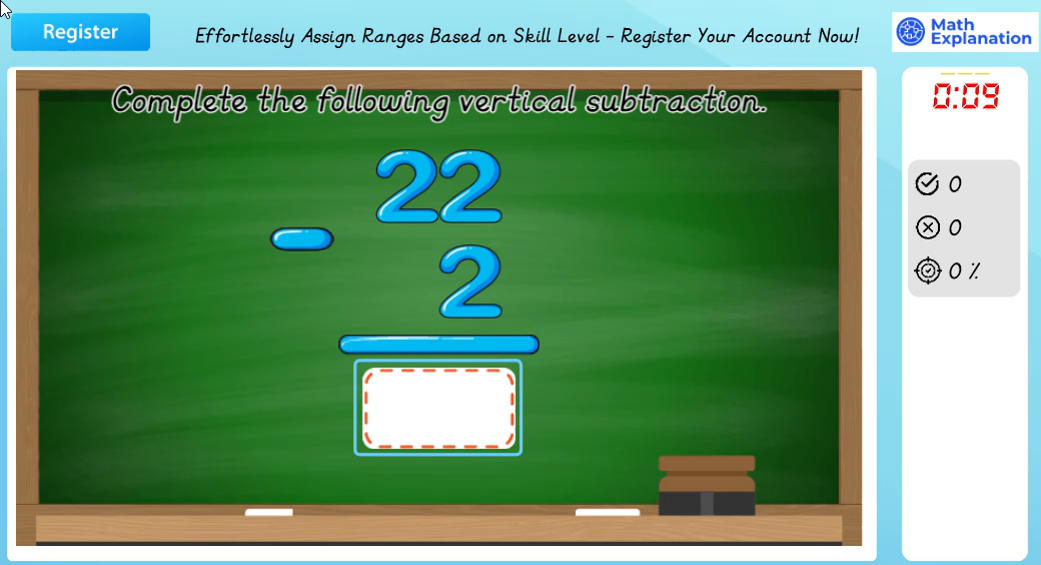 Math Explanation | Vertical subtraction without borrowing - Engaging ...