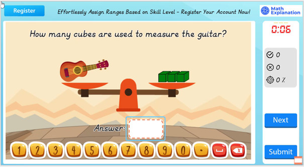 Math Explanation | Obtaining a balance - Engaging Primary Maths Software