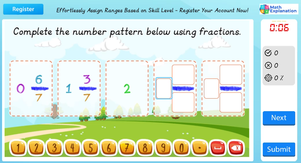 Math Explanation | Increasing number patterns with fractions - Engaging ...