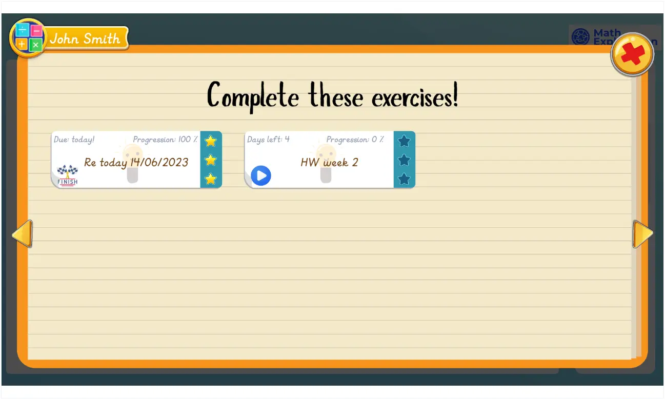 Math Explanation - learner exercise